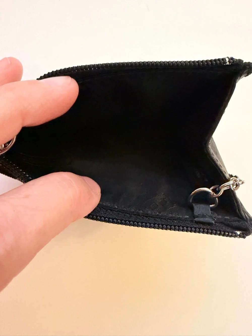 Coach Black and Gray Signature Canvas Mini Skinny ID Case/Card Holder - Picture 4 of 4